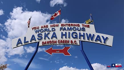 Alaska Highway Dawson Creek to Liard