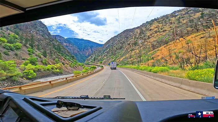 Glenwood Canyon Highway Scenic Drive CO