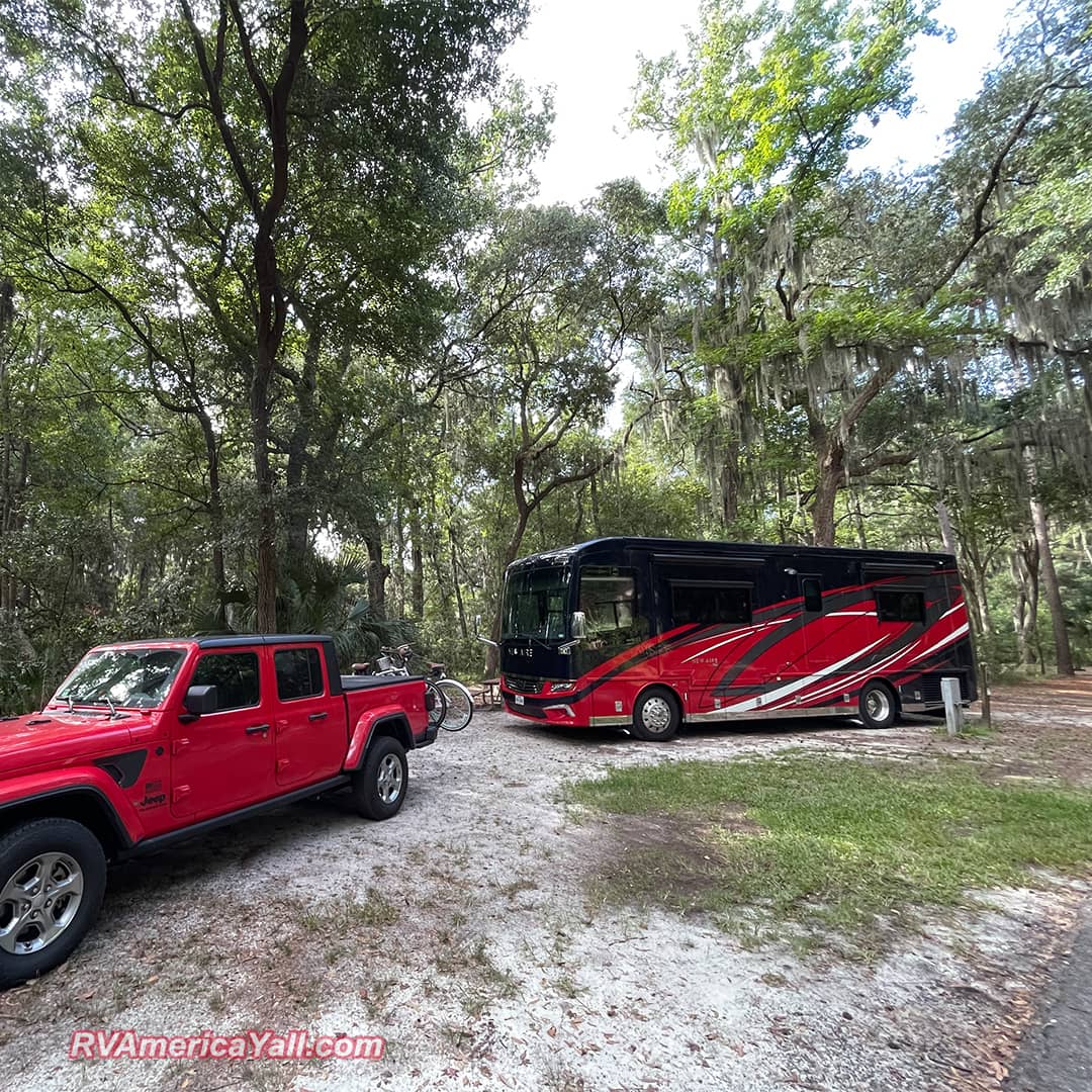 Our Campsite at Skidaway Island