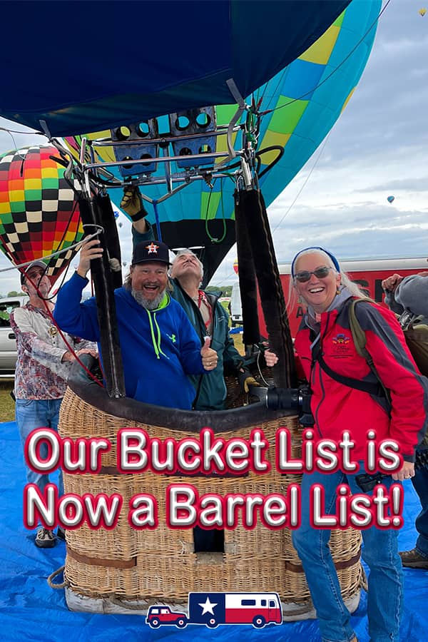 Our Bucket List Has Become a Barrel List!