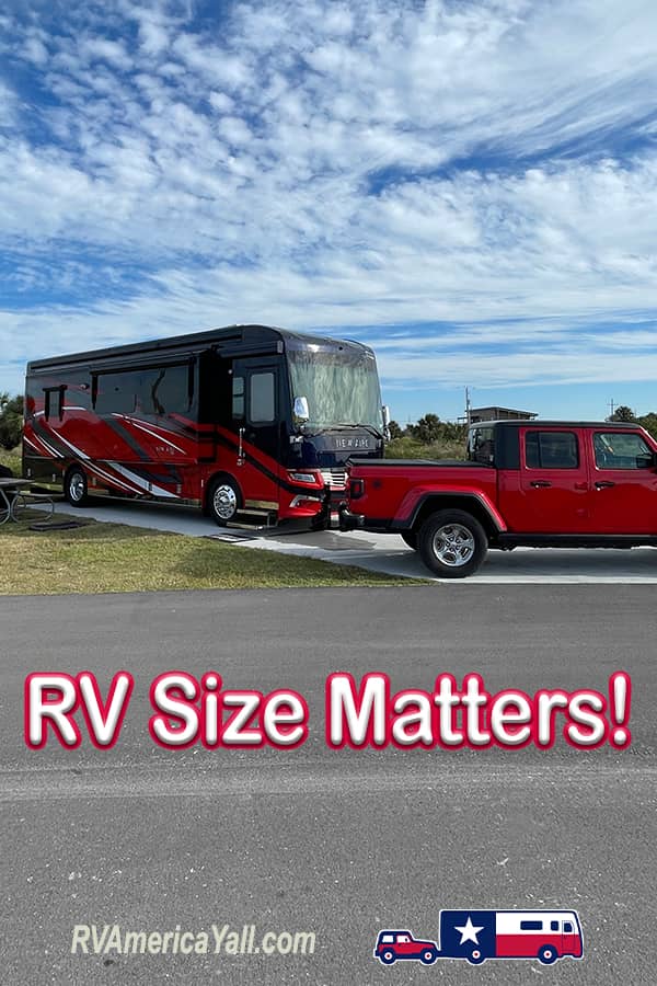 RV Size Matters Pin