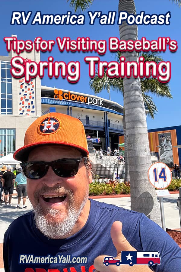 Tips for Visiting Baseball Spring Training Pin