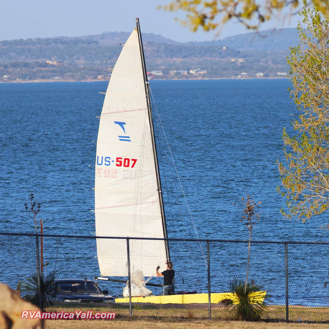 Sailboat Launching at the County Park