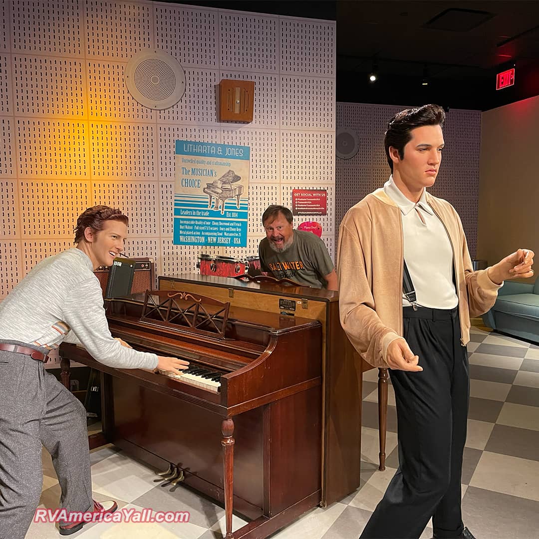 Tom with Elvis and Jerry Lee Lewis