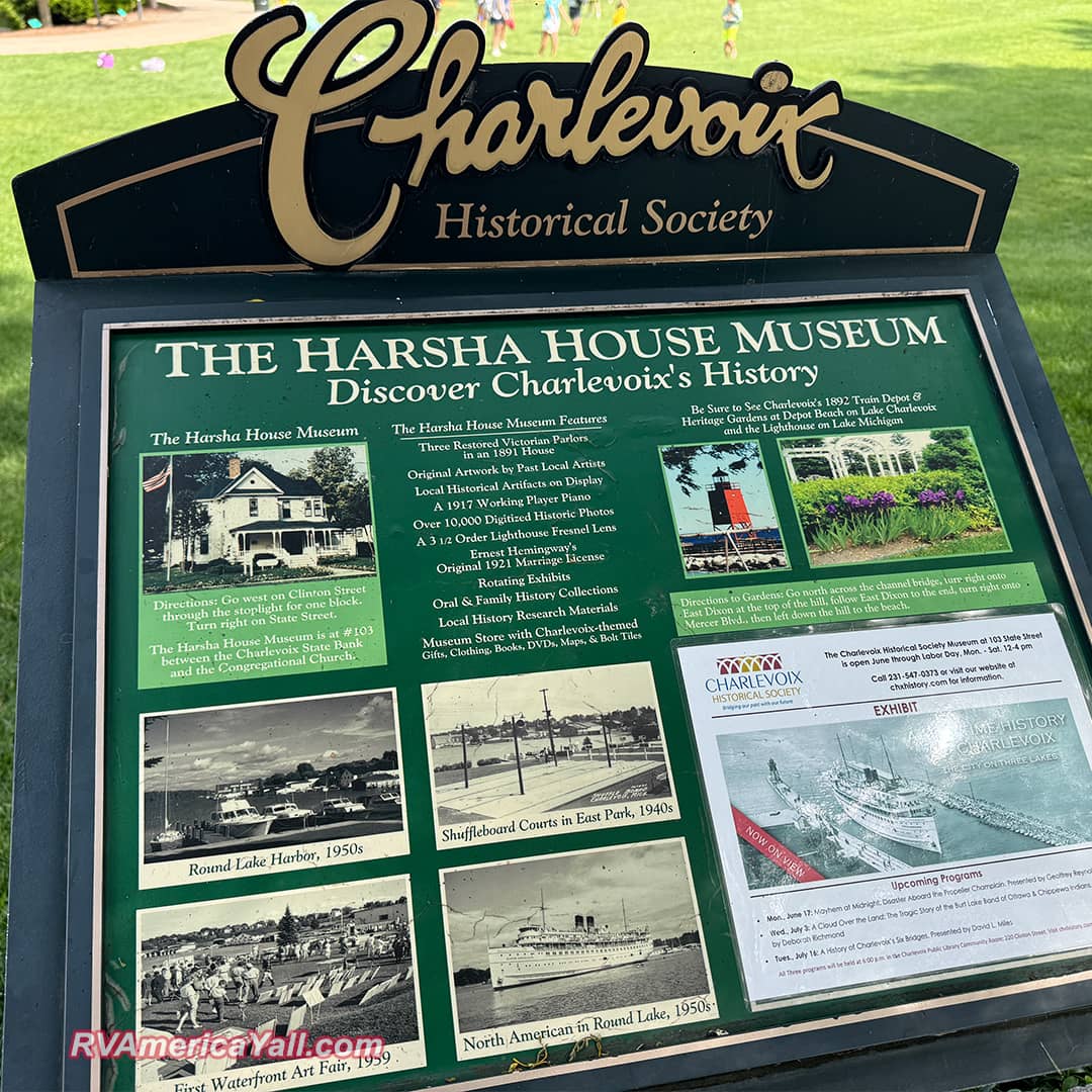 Charlevoix Historical Sign